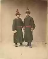Free download [Two Chinese Men in Matching Traditional Dress] free photo or picture to be edited with GIMP online image editor